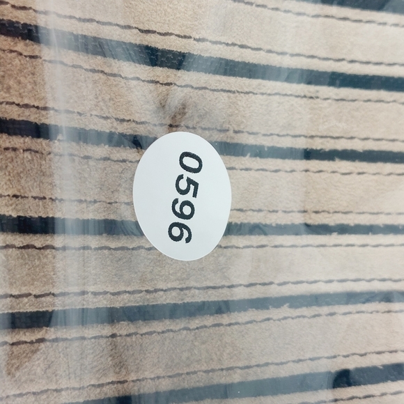 Lionel Black Tan Suede Stripes Shoulder/Crossbody Bag 0596 - Picture 12 of 12